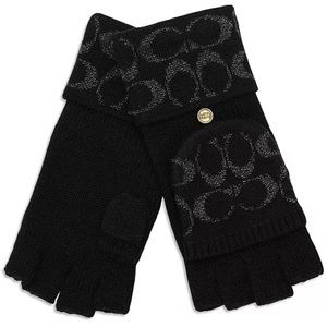 Coach | pop top gloves.